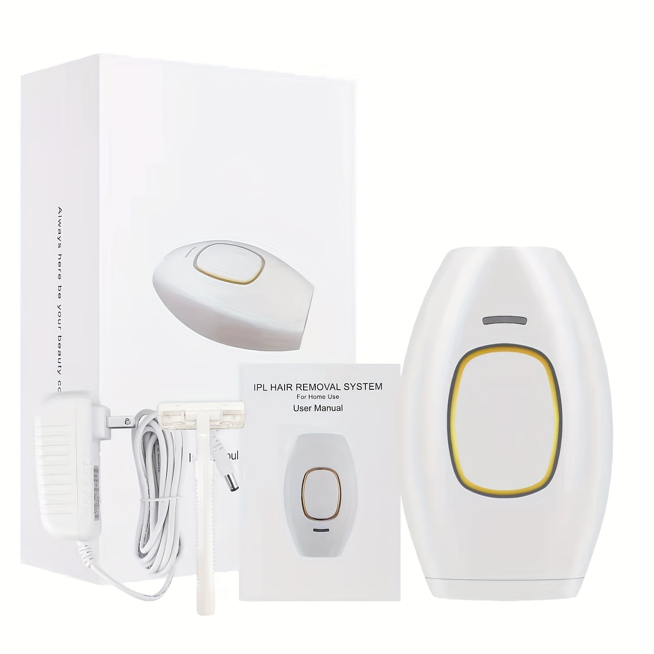 Portable IPL Painless Hair Removal Device For Home Use, Up To 999999 Flashes For Women And Men, Permanent Hair Removal On Armpits Back Legs Arms Face Bikini Line, Holiday Gift