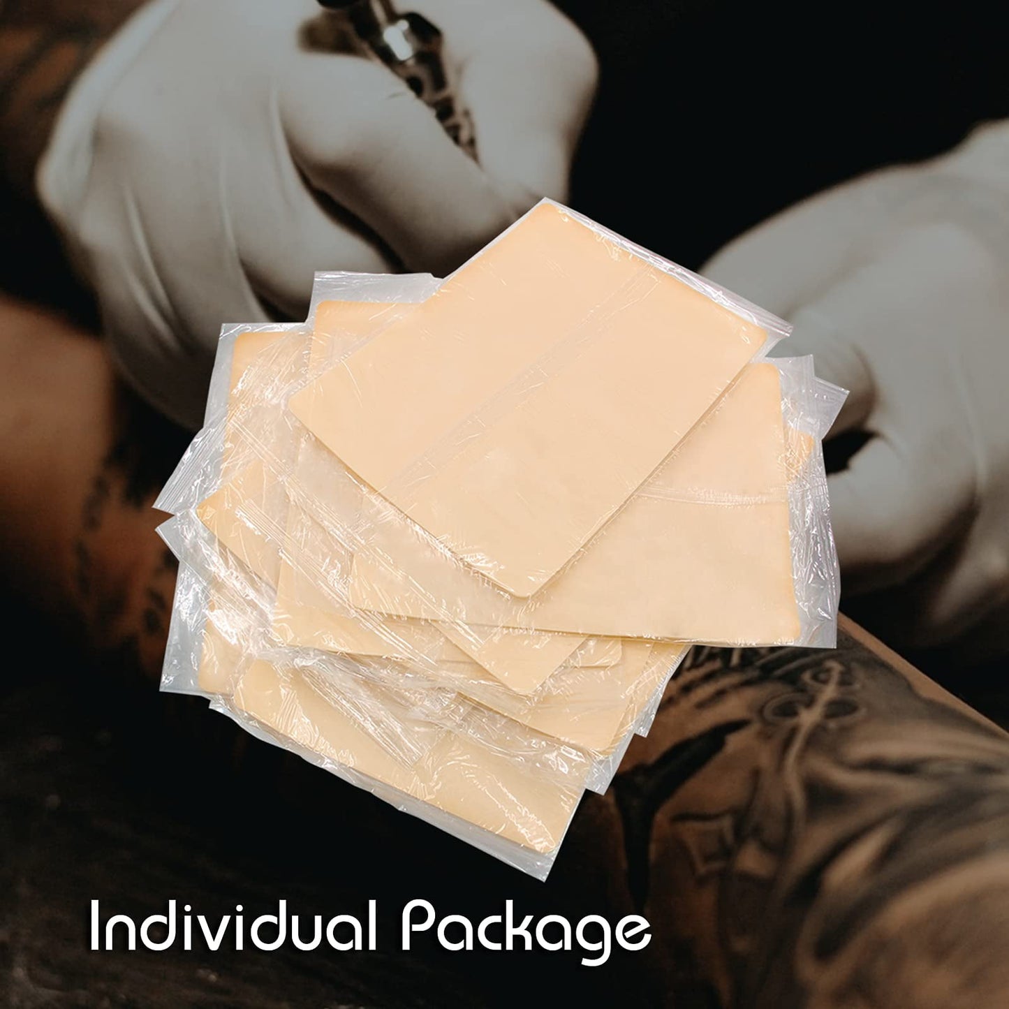 Tattoo Practice Skins with Transfer Paper - Suerbeaty 35Pcs Tattoo Fake Skin and Stencil Paper Kit Includes 25Pcs Tattoo Paper and 10Pcs Double Sided Tattoo Skin Practice for Beginners and Experienced