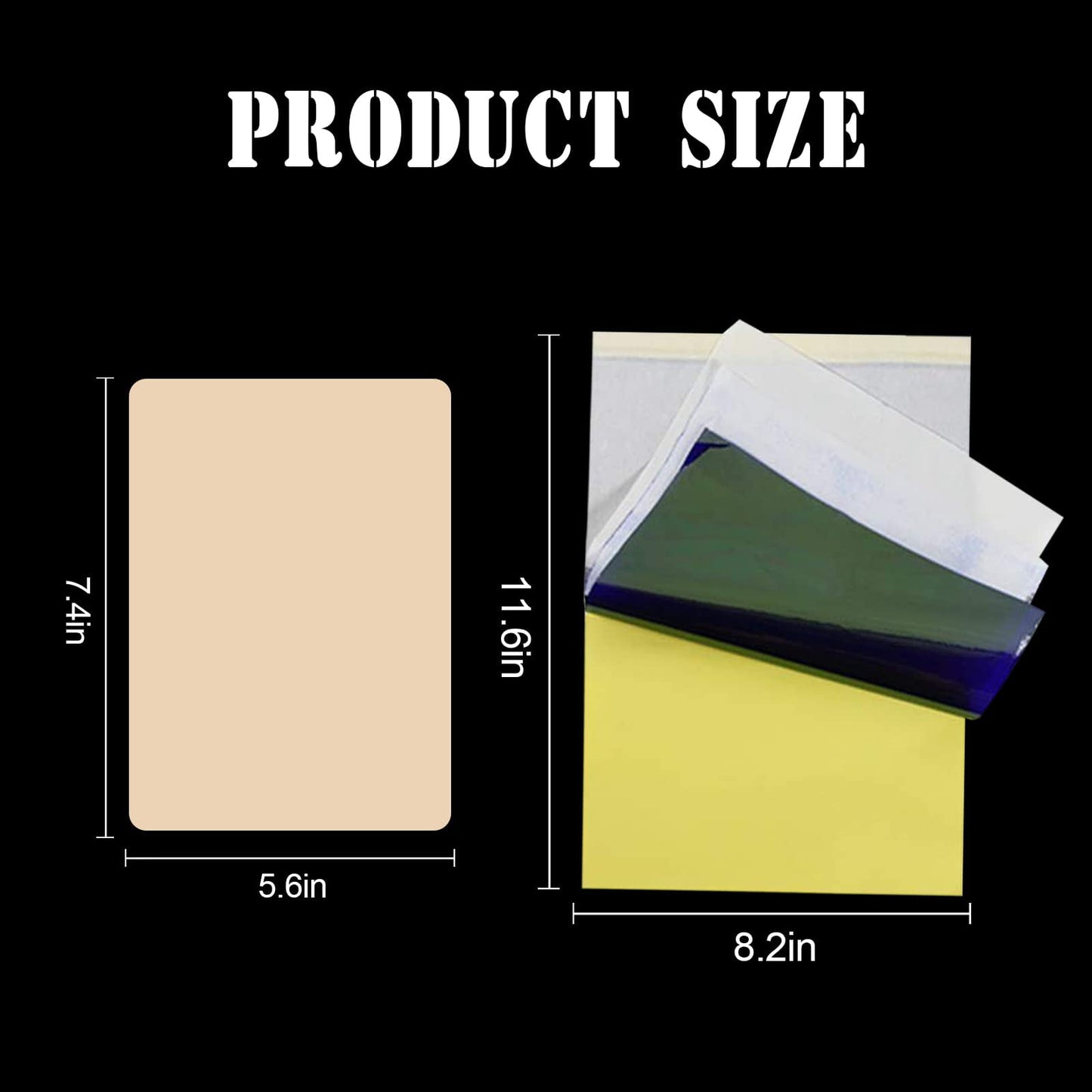 Tattoo Practice Skins with Transfer Paper - Suerbeaty 35Pcs Tattoo Fake Skin and Stencil Paper Kit Includes 25Pcs Tattoo Paper and 10Pcs Double Sided Tattoo Skin Practice for Beginners and Experienced