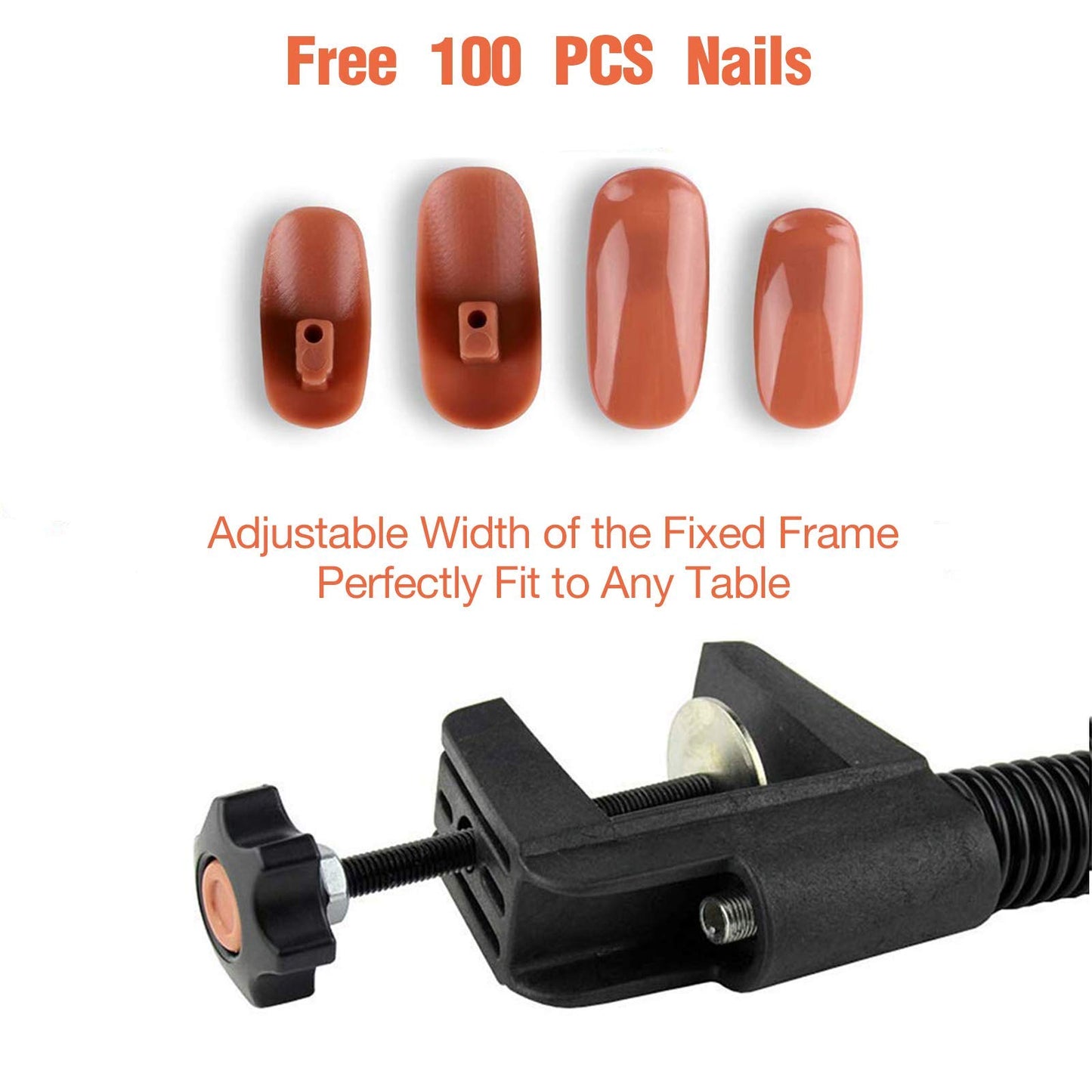 Upgrade Practice Hand for Acrylic Nails, Flexible Moveable Fake Hands, Manicure Trainng Hand Nail Kit for Beginners, Movable Nailfor Nail Manicure, Best Manicure DIY Print Practice Tool