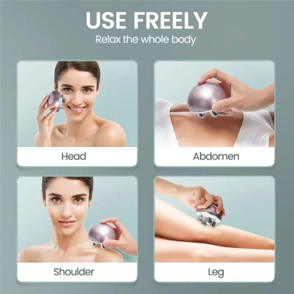 MultiFunctional Electric Face Massager Rotate Roller 4D Tightening Microcurrent Face Lift, Wrinkle Remover, Anti-Aging, Skin Care Massage EMS Beauty Devices