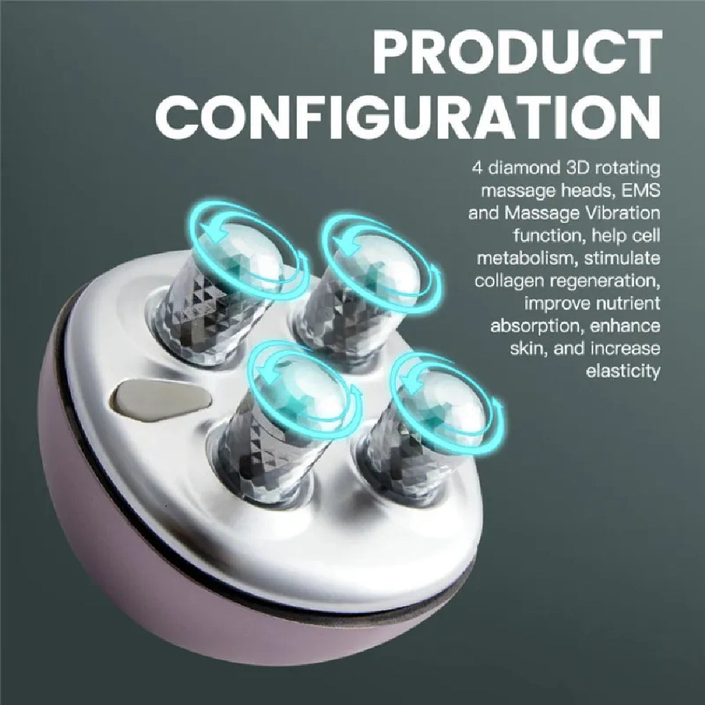 MultiFunctional Electric Face Massager Rotate Roller 4D Tightening Microcurrent Face Lift, Wrinkle Remover, Anti-Aging, Skin Care Massage EMS Beauty Devices