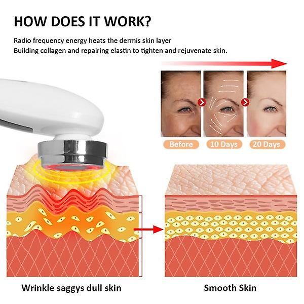 Face Lifting Device EMS Skin Rejuvenation Radio Frequency Womens Skin Care Wrinkle Removal Anti-Aging Beauty Massager 5 Modes Light Therapy Beauty Device
