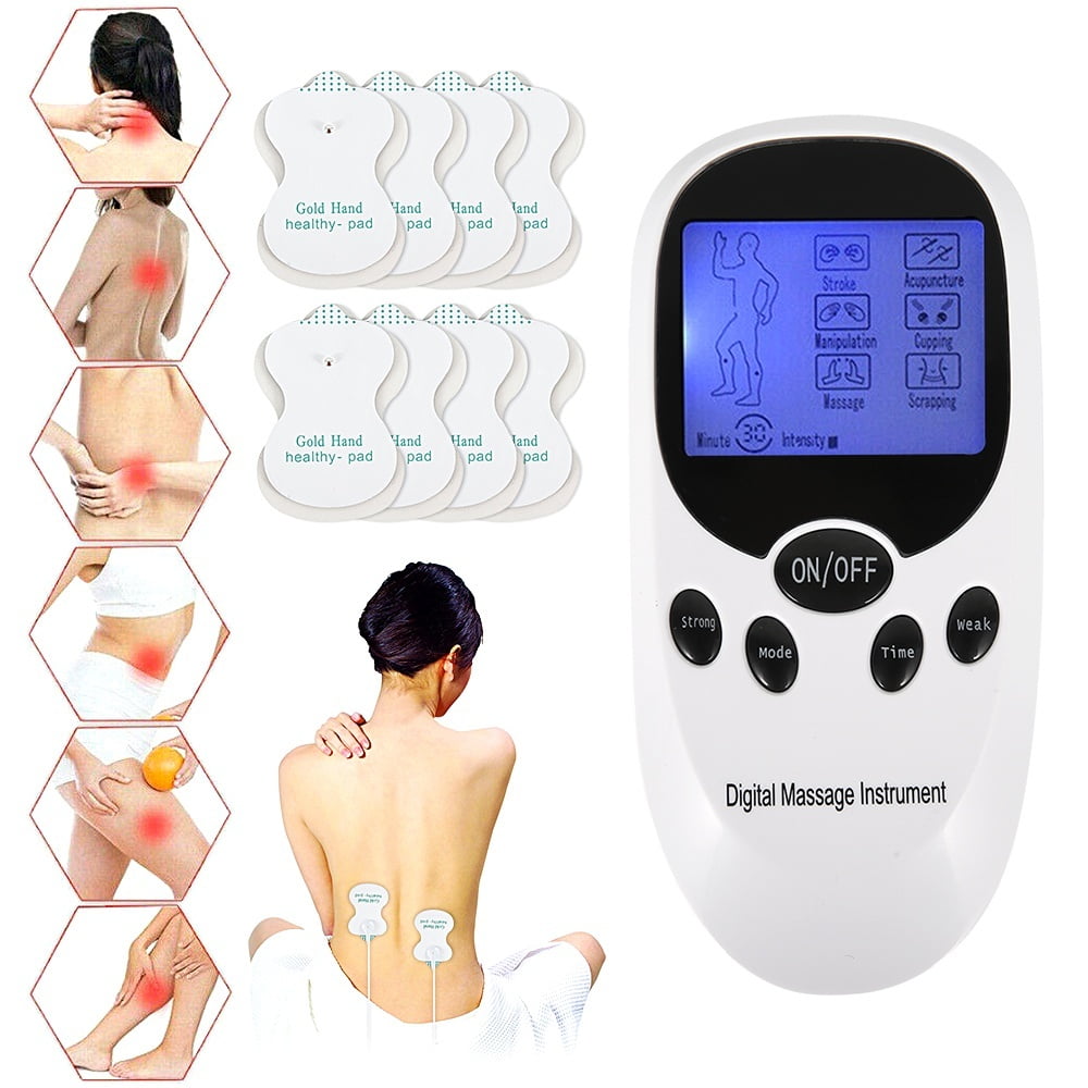 Mieauty TENS Unit Muscle Stimulator Dual Channel Electrical Massager Pulse Muscle Stimulator for Back Neck Pain Muscle Therapy
