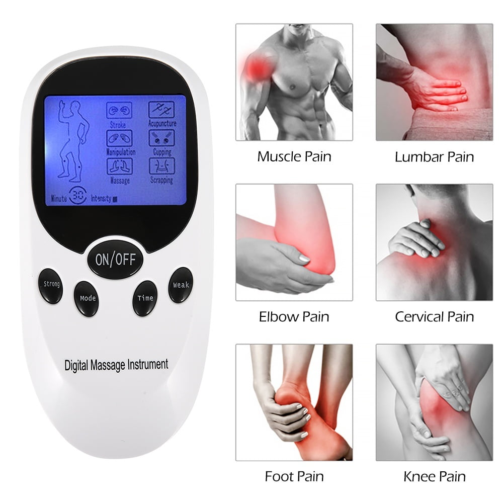 Mieauty TENS Unit Muscle Stimulator Dual Channel Electrical Massager Pulse Muscle Stimulator for Back Neck Pain Muscle Therapy