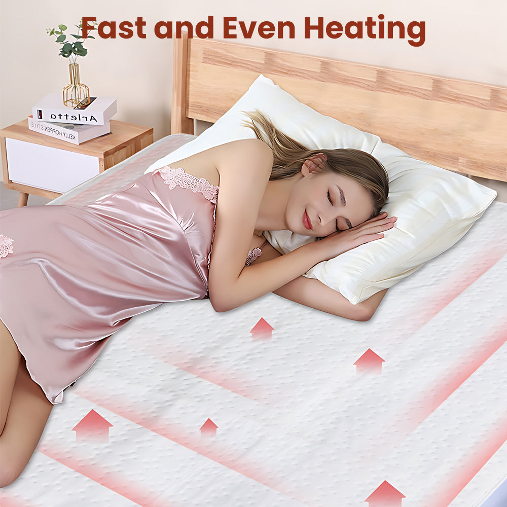 OUWALD Massage Table Warmer Heating Pad Pro SPA Massage Bed Heat Blanket with 10 Heat Settings & Digital Timer, Massage Table Heated Pad Overheat Protection, Homeuse Electric Heat Pad, 60" x 32"