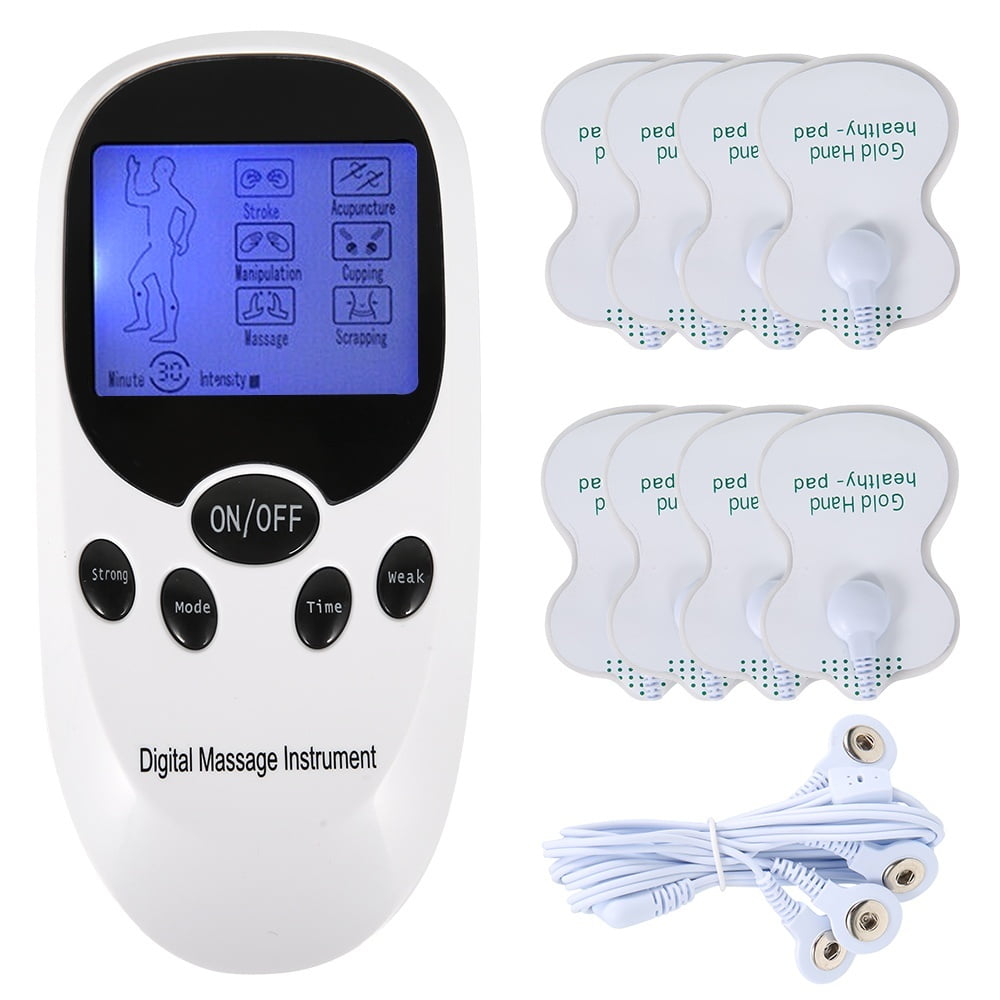 Mieauty TENS Unit Muscle Stimulator Dual Channel Electrical Massager Pulse Muscle Stimulator for Back Neck Pain Muscle Therapy
