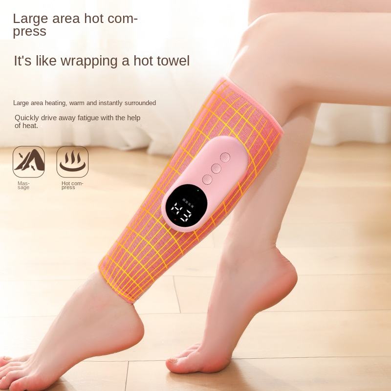 Leg Massager, Leg Compression Massager for Circulation and Swelling, 3 Modes and 3 intensities of Leg Massager with Heat and air Compression for Legs Tired and Legs Pain Relief. (Single)