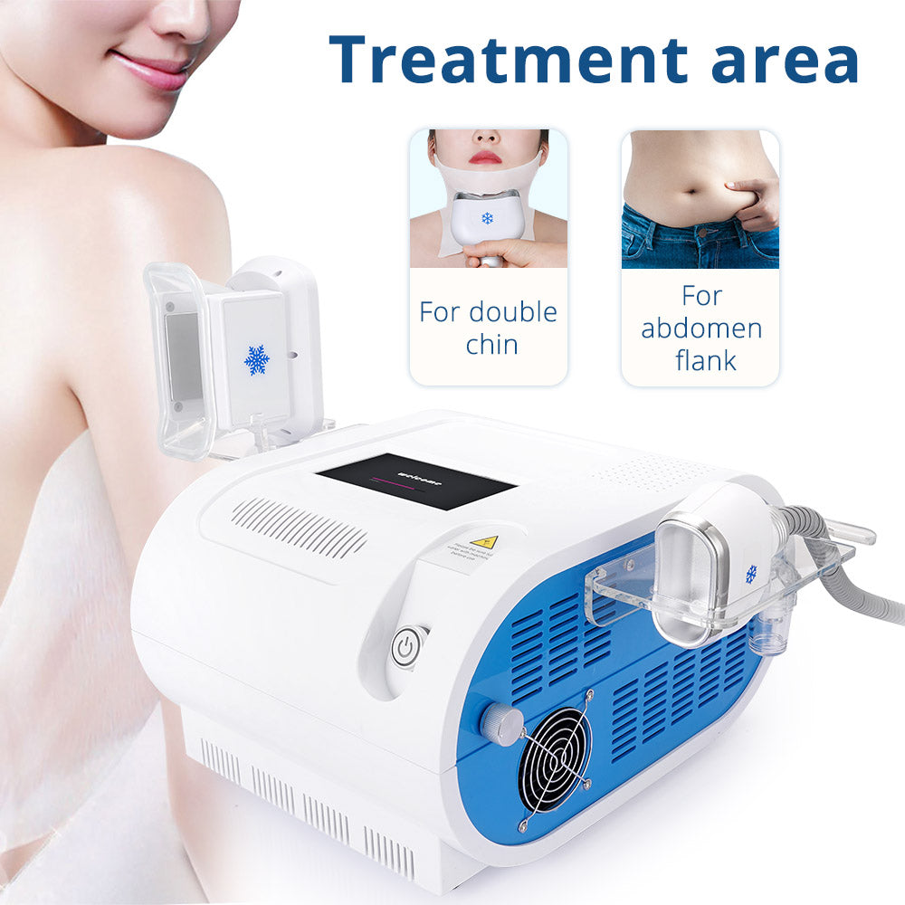 Ouwald 2 Handles Freezing Frozer Body Double Chin Removal Vacuum Slimming Machine
