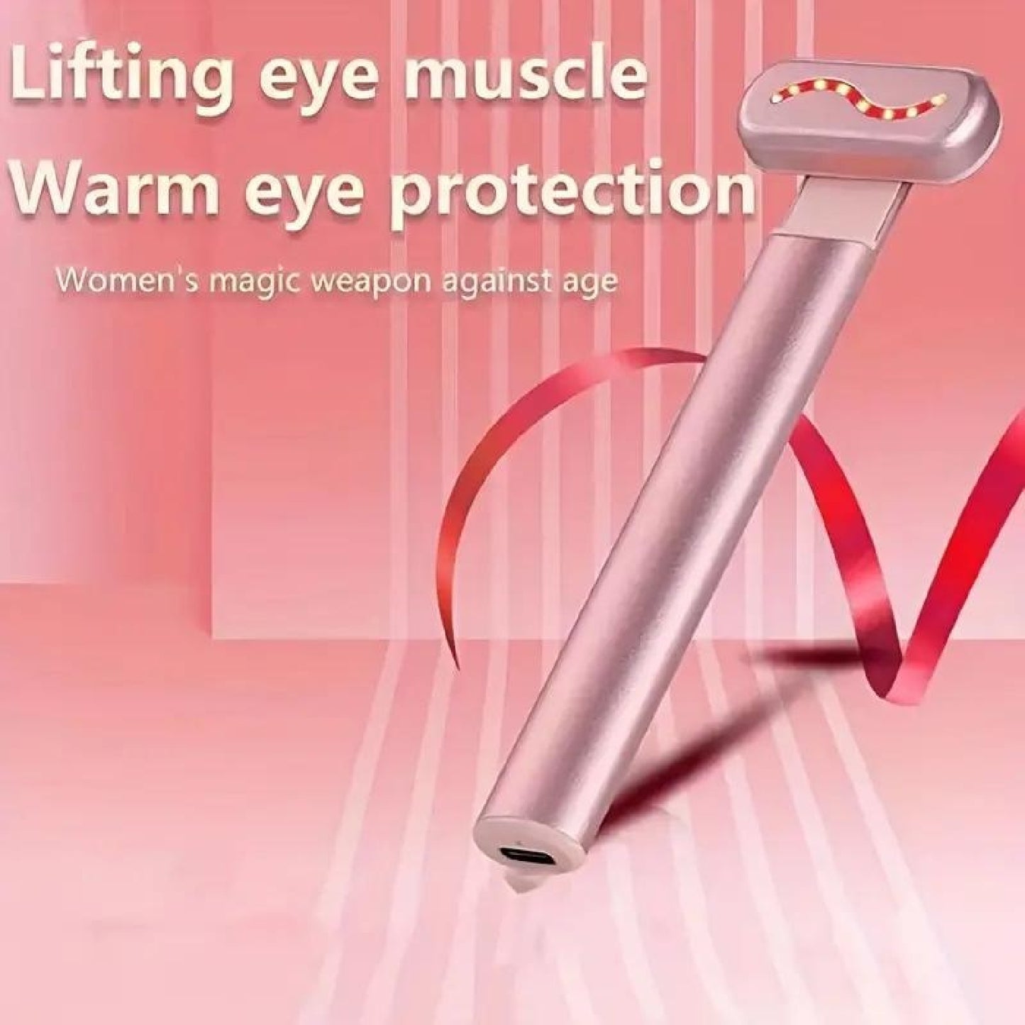 4 in 1 Multifunctional Red & Blue Light Skin Rejuvenation Anti-Wrinkle Cooling Warming Phonton Skin Care Beauty Device EMS Microcurrent Sonic Vibration Magnetic Heat Massage Wand