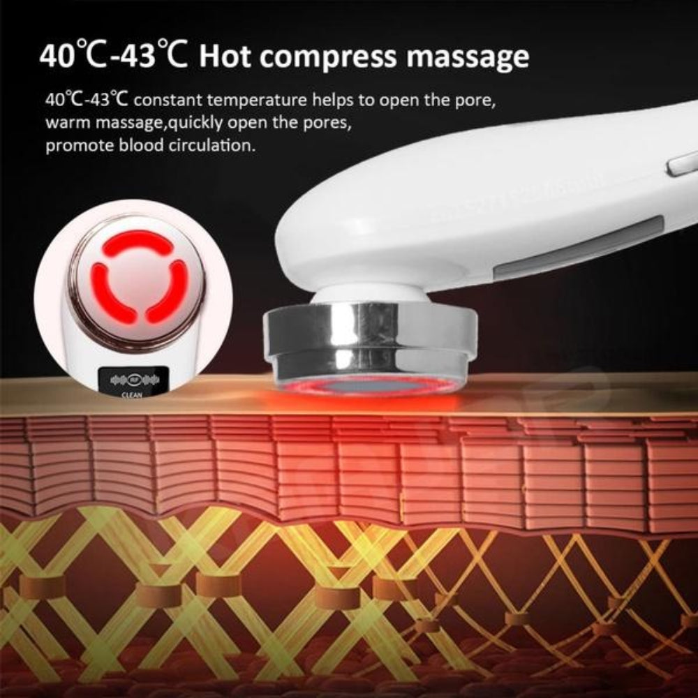 Face Lifting Device EMS Skin Rejuvenation Radio Frequency Womens Skin Care Wrinkle Removal Anti-Aging Beauty Massager 5 Modes Light Therapy Beauty Device