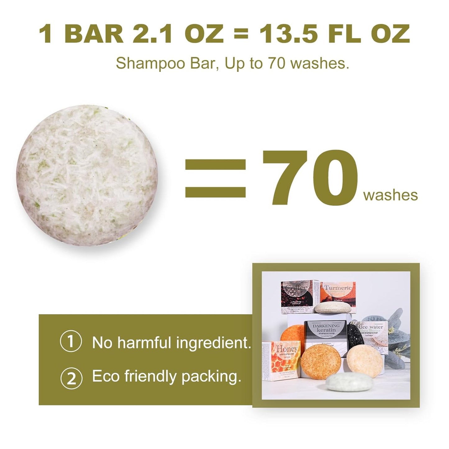 Natural Rice Water Shampoo Bar for Silky Hair Growth, Essence Hair Growth and Darkening Shampoo Soap, Ideal for the Elderly, Children, Women Hair Care