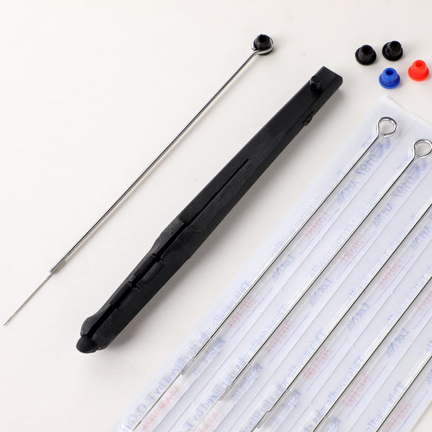 Ouwald Hand Stick and Poke Tättooed Kit for Beginners | Holder DIY Tättooed Poke Pen Set with 20pcs Nedles 5 Colors Inks, Gloves Grommet Bandage Stick n Poke kit