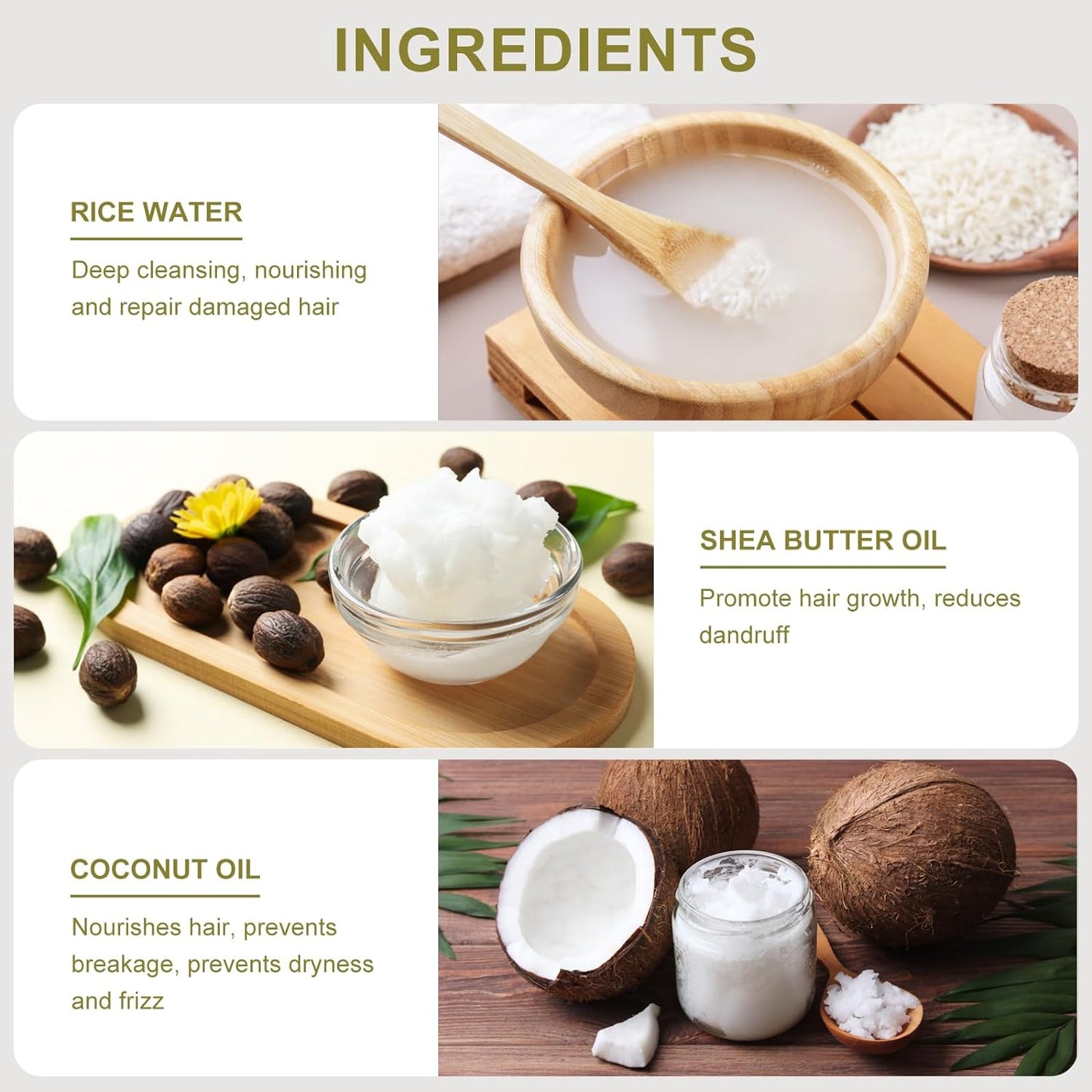Natural Rice Water Shampoo Bar for Silky Hair Growth, Essence Hair Growth and Darkening Shampoo Soap, Ideal for the Elderly, Children, Women Hair Care