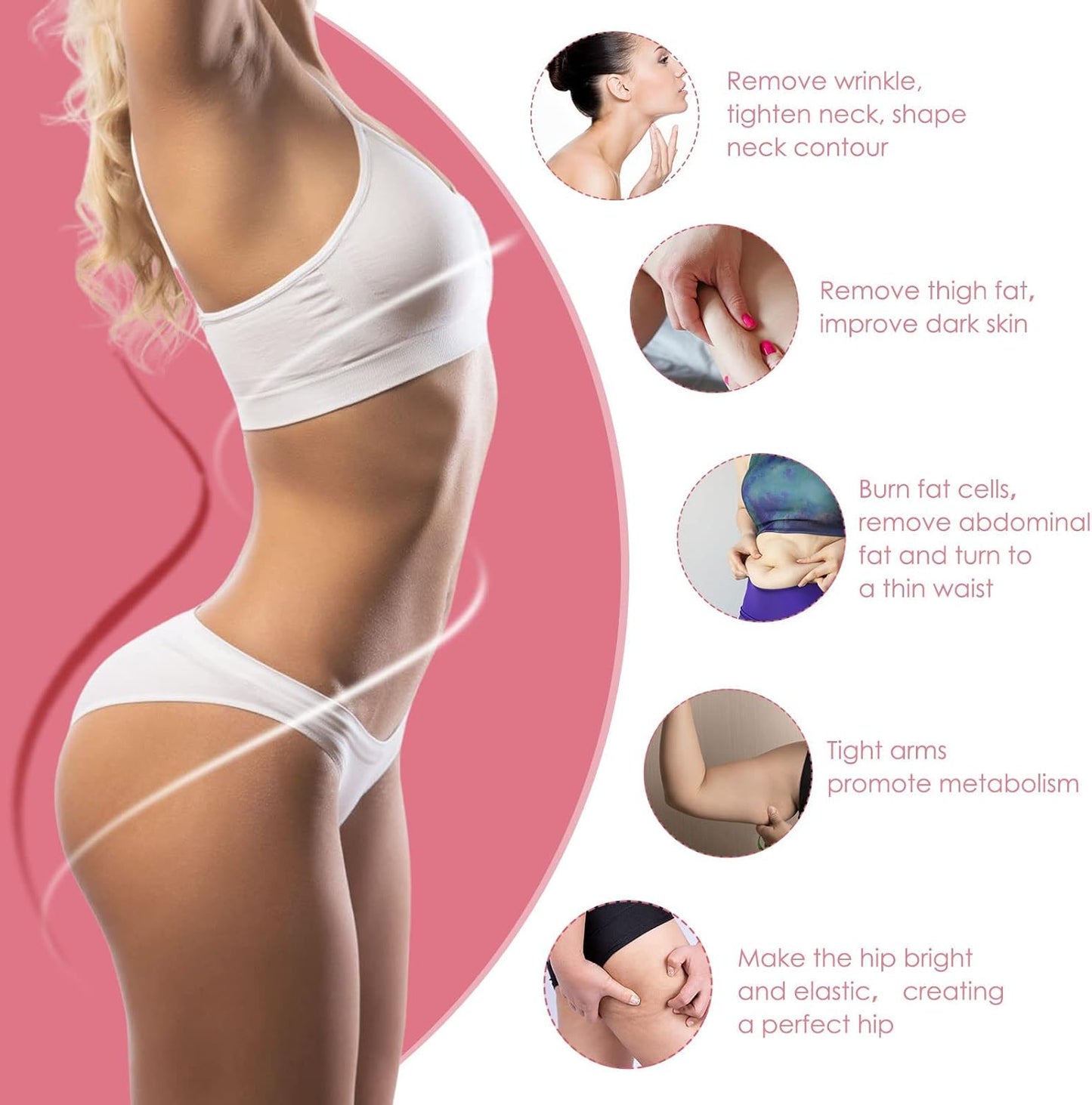 Ouwald 3 in 1 Beauty Body Shaping Massage Machine Weightloss, Homeuse Cellulite Removal Skin Care Device