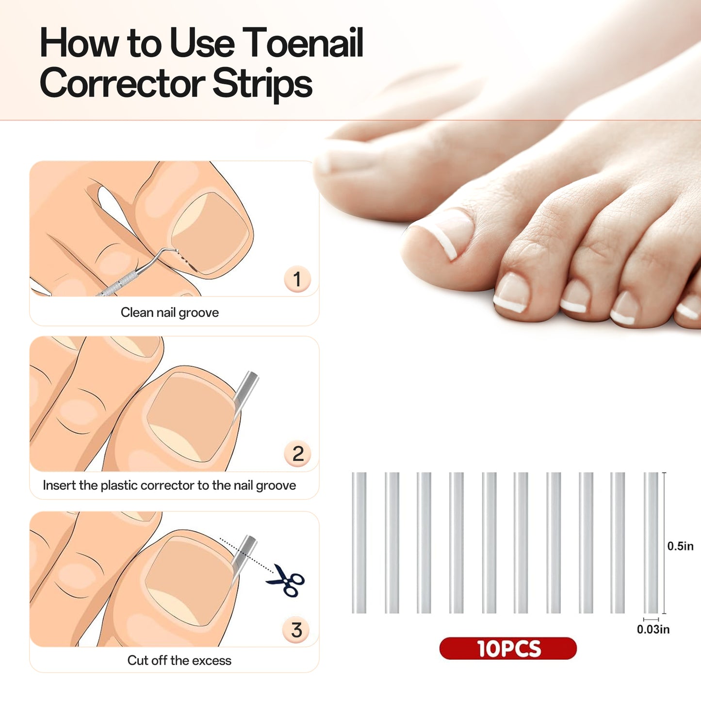 Ouwald Ingrown Toenail Treatment Tools, 84PCS Ingrown Toenail Removal Kit, Ingrown Toenail Corrector, Feet Nail Lift Pedicure Tool