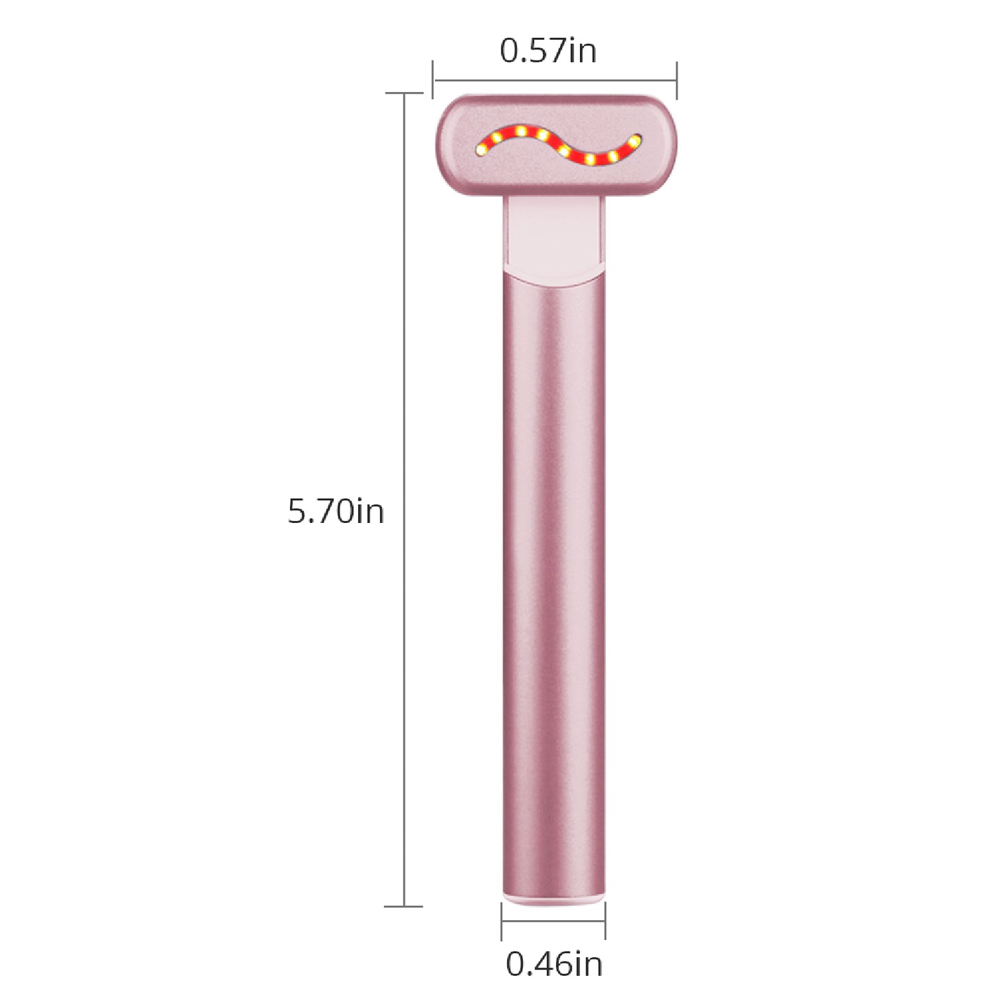 4 in 1 Multifunctional Red & Blue Light Skin Rejuvenation Anti-Wrinkle Cooling Warming Phonton Skin Care Beauty Device EMS Microcurrent Sonic Vibration Magnetic Heat Massage Wand