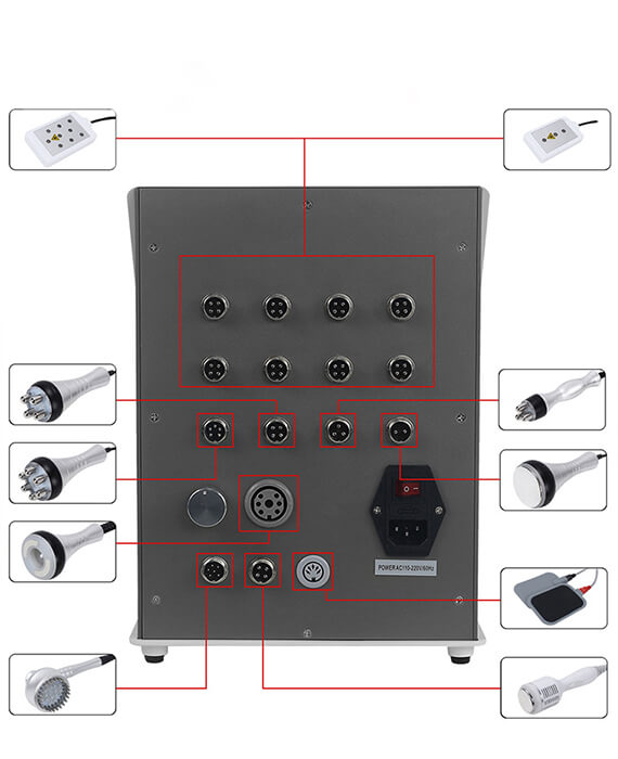 6 in 1 Body Cvitation Machine for Fat Removál - Professonal 40K Ultras Cavitaion Machine Skin Tightening Body'Slim for Home/Spa Use