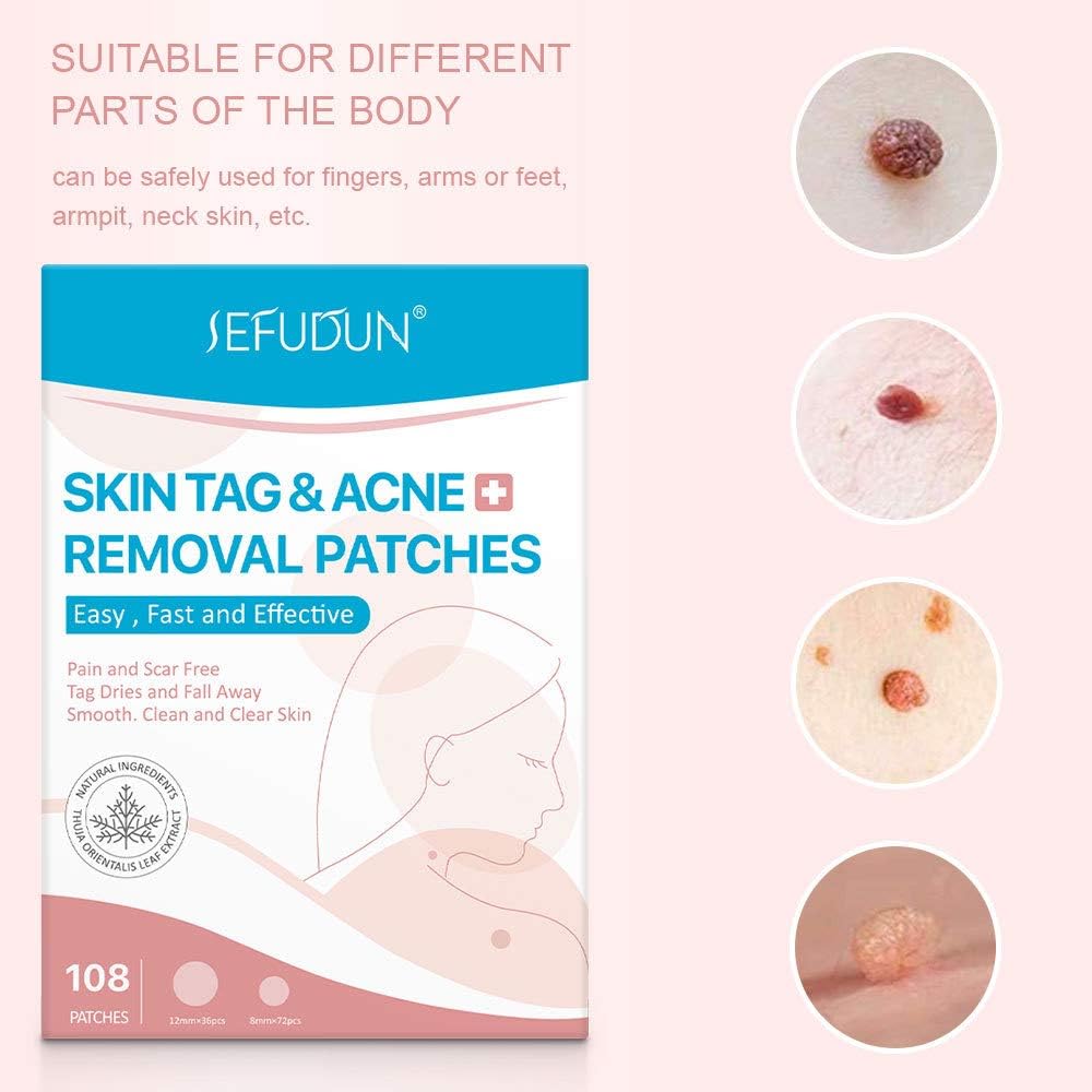 Mieauty Ingredients And Effective Remover Tag 108PCS Removal Tag And Skin Improved Patch