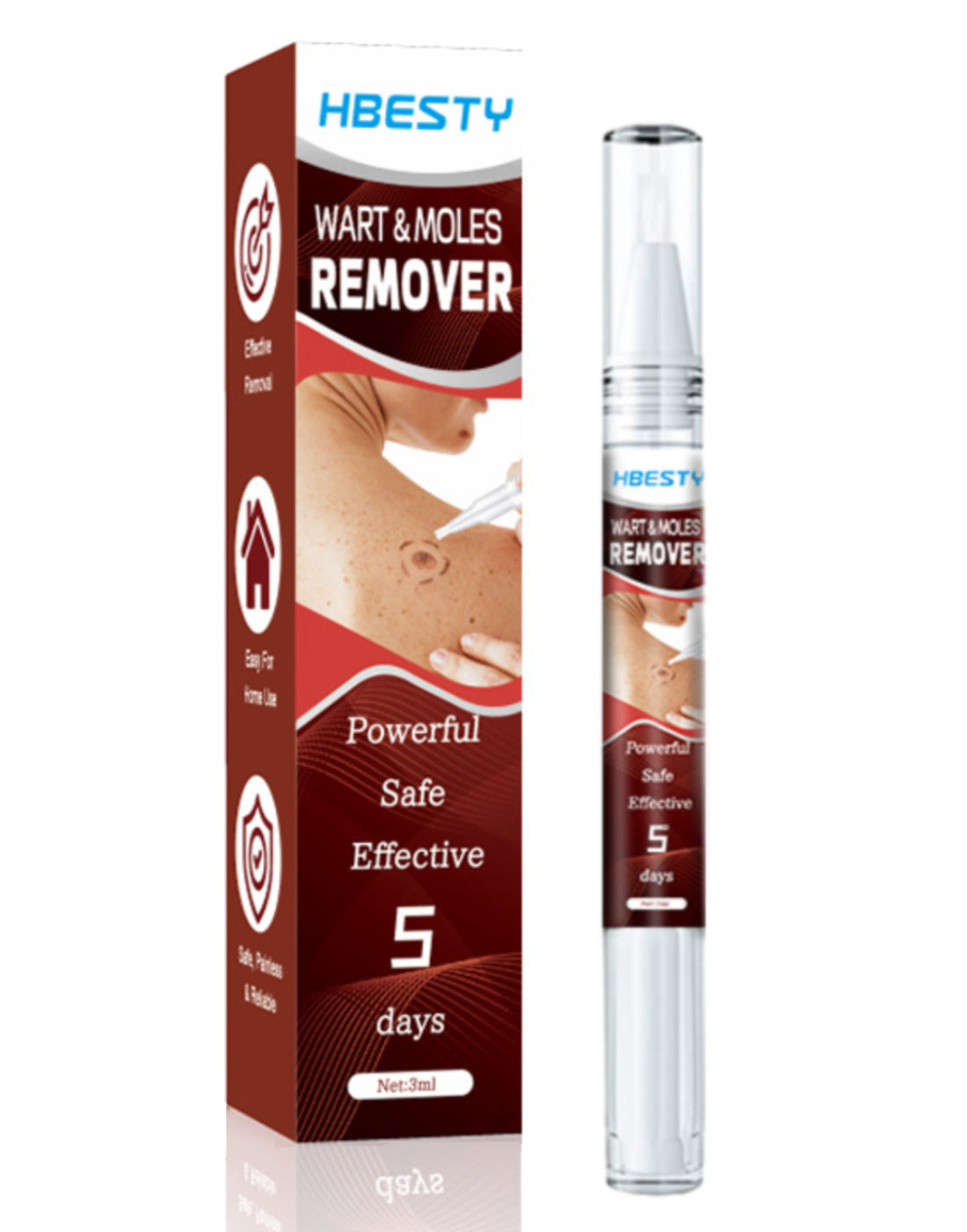 Mieauty Fast Effectively Warts-Off Removes Moles and Skin Labels Without Leaving Scars| Natural Repair Essence
