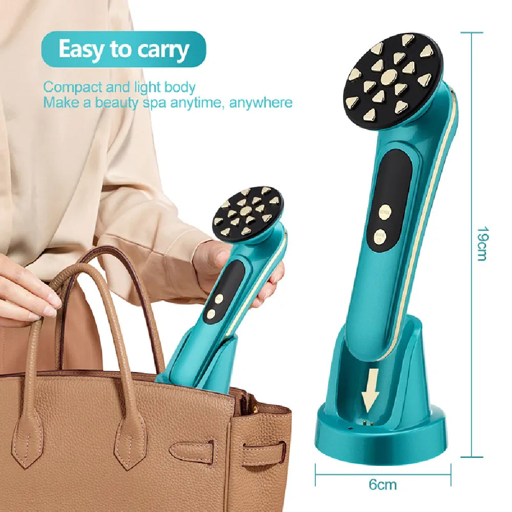 Homeuse Beauty Facial Skin Care Machine 5 Colors Facial LED Face Lifting Anti-Aging Skin Rejuvenation Device Skin Tighten Microcurrent EMS RF Machine
