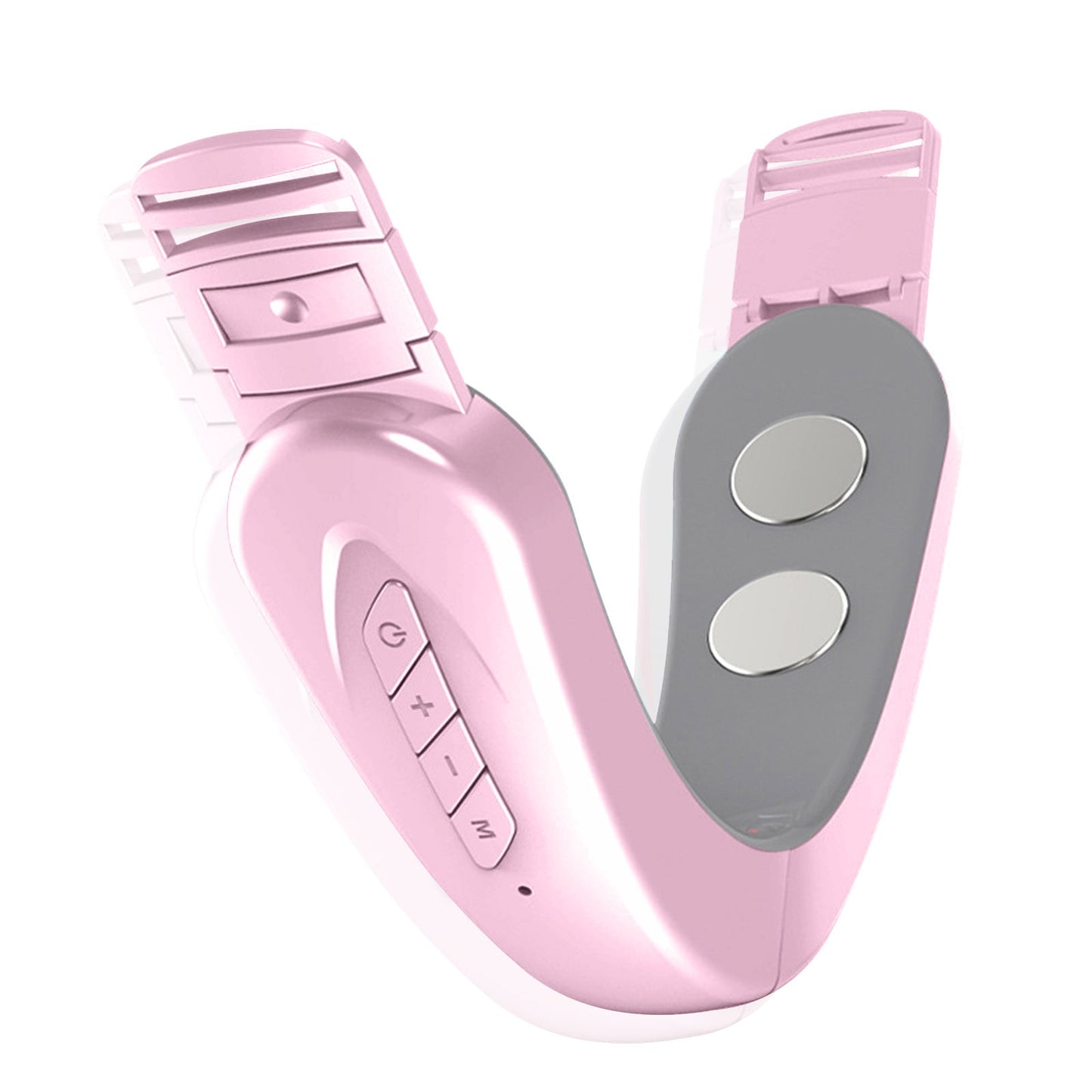 Mieauty Double Chin Reducer Machine, Electric Face Lift Device Beauty Belt, Facial Lifting Machine,Portable Intelligent V-Face Shaping Massager,Pink