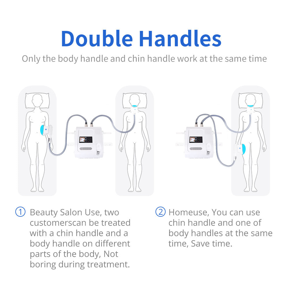 Ouwald 3 Handles Freezing Fat Cool Sculpting Double Chin Removal Slimming Machine Salon Use