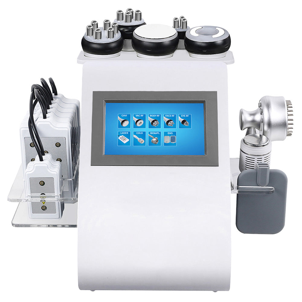 6 in 1 Body Cvitation Machine for Fat Removál - Professonal 40K Ultras Cavitaion Machine Skin Tightening Body'Slim for Home/Spa Use