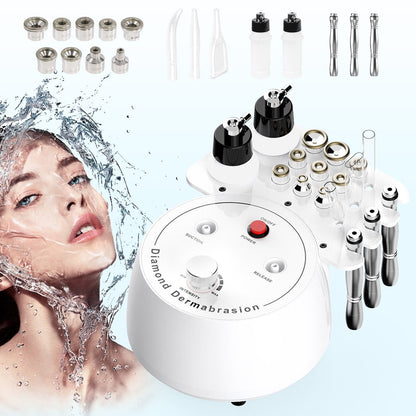 Diamond Microdermabrasion Machine - Facial Peel, Vacuum Suction, Spray | Portable Home Skincare Tool | Suitable for All Skin Types | Professional-Grade Results | Rejuvenate Your Skin