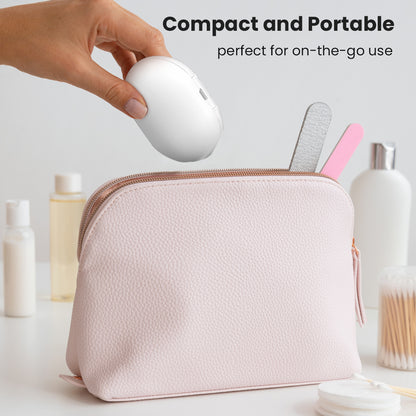 Sextupole UV Sanitizer Toothbrush Case, Portable Mini Toothbrush Holder, Rechargeable Toothbrush Cover Sterilizing for Home and Travel Fits All Toothbrushes for Electric and Manual (White)