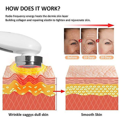 Face Lifting Device EMS Skin Rejuvenation Radio Frequency Womens Skin Care Wrinkle Removal Anti-Aging Beauty Massager 5 Modes Light Therapy Beauty Device
