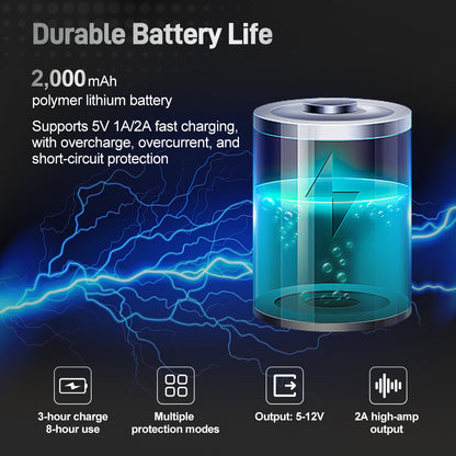 Sextupole Wireless Tättooing Gun, Wireless Tättooed Machine with LED Display, Rechargeable 2000mAh Battery Cordless Tättooing Pen for Artists and Beginners