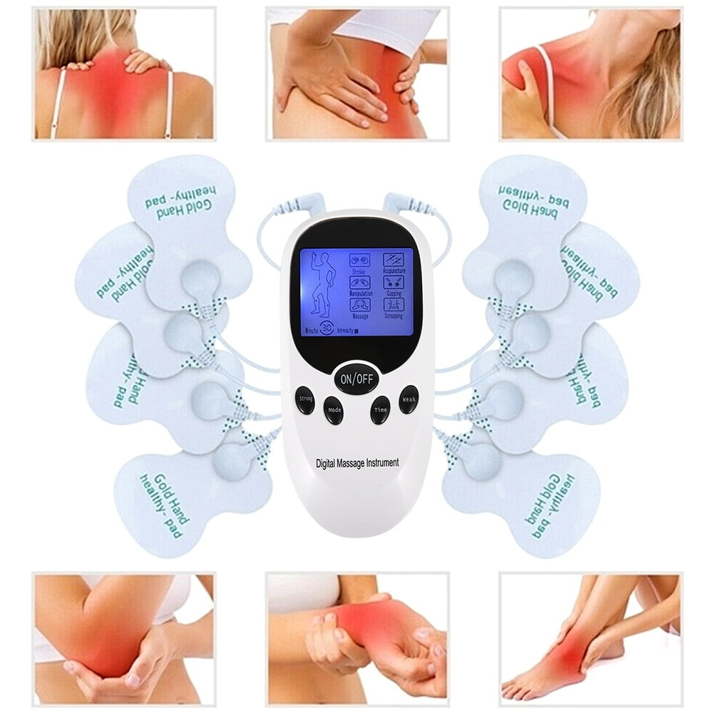 Mieauty TENS Unit Muscle Stimulator Dual Channel Electrical Massager Pulse Muscle Stimulator for Back Neck Pain Muscle Therapy