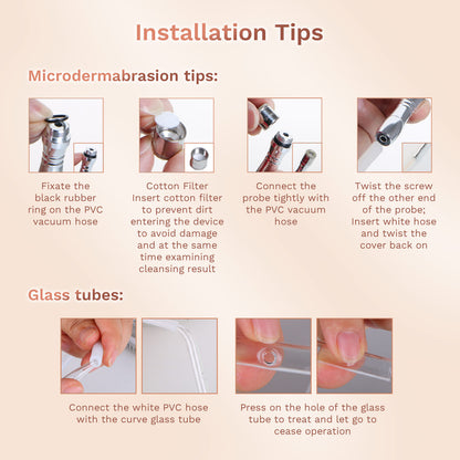 Mieauty Diamond Microdermabrasion Machine Facial Peel, Vacuum Suction, Portable Home Skincare Tool Suitable for All Skin Types, Professional Grade Results Rejuvenate Your Skin