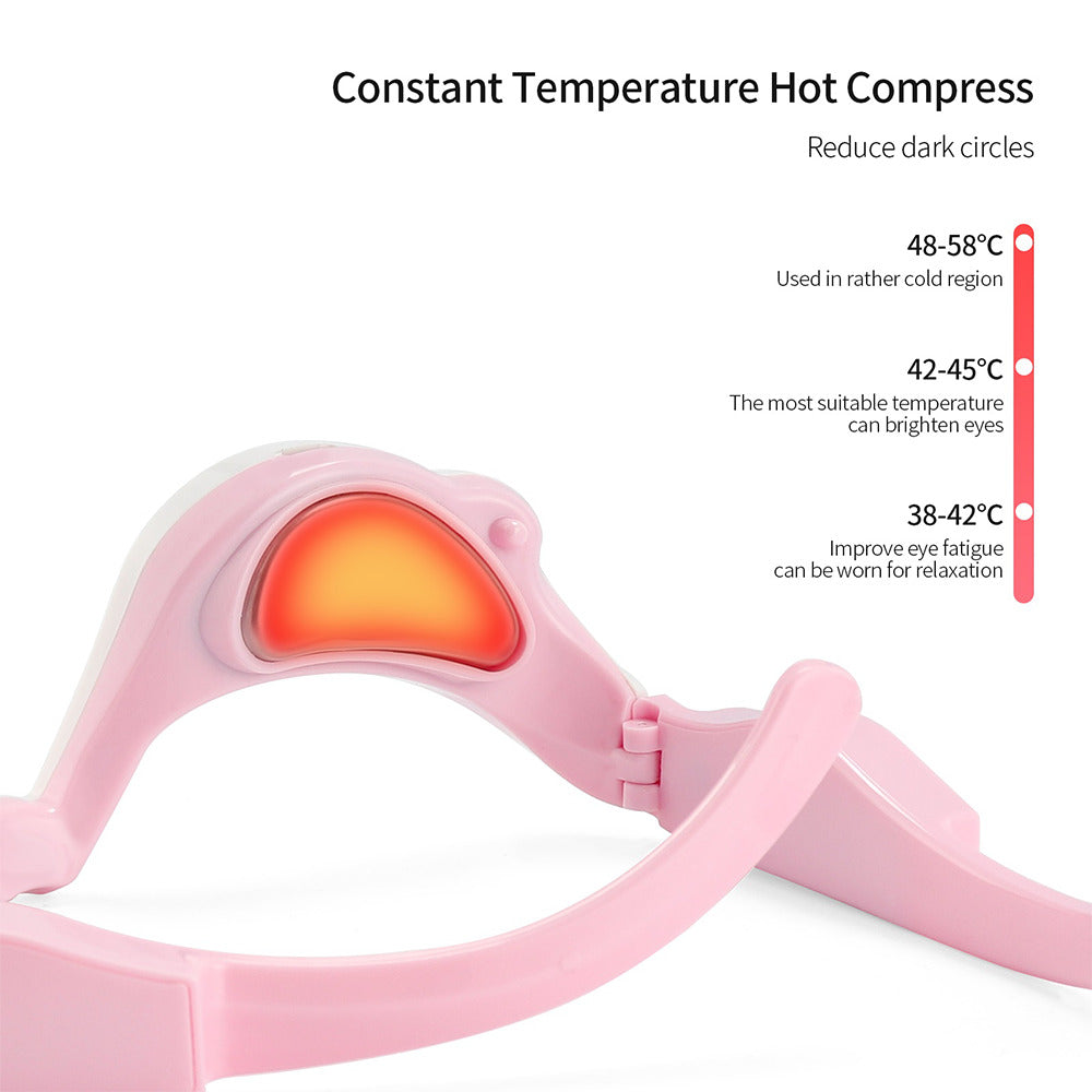 3D Micro-Current Pulse Electrotherapy Heating Therapy Eye Relax Massager,Fatigue Eye Relief,Eye Wrinkles Dark Circles Remover,Anti Aging Eye Care Beauty Device