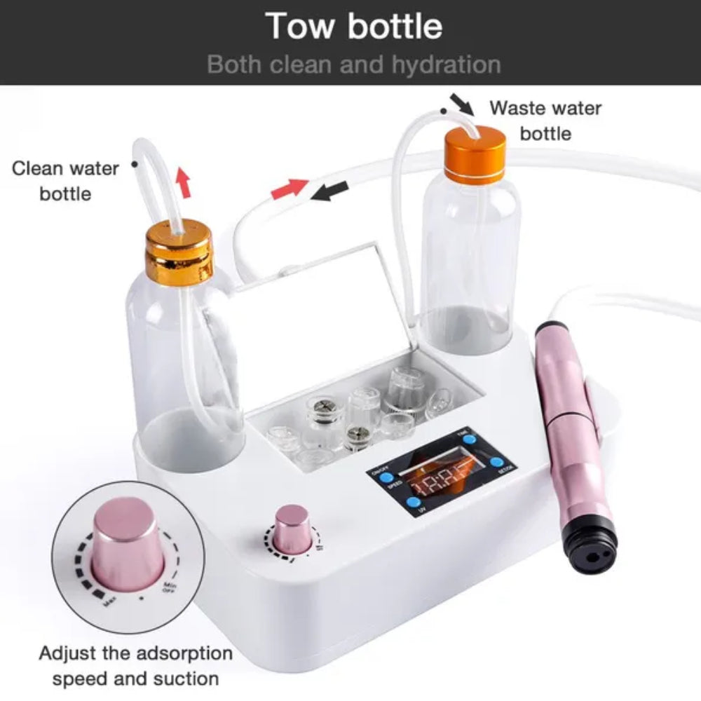 Mieauty Oxygen Hydrofacial Machine Facial Cleaning Vacuum Suction Hydro Dermabrasion Machine for Face Skin Care & 3 in1 Body Slimming Massager for Body fat Burning