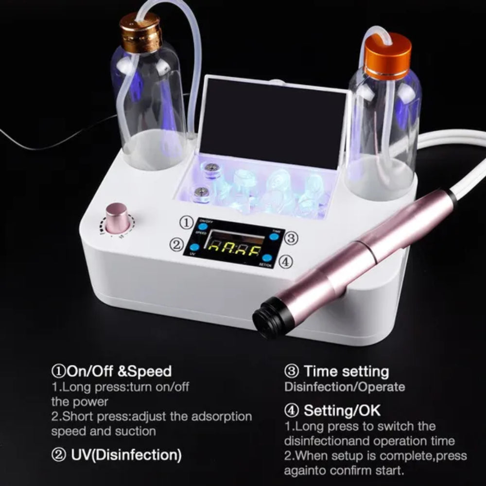 Mieauty Oxygen Hydrofacial Machine Facial Cleaning Vacuum Suction Hydro Dermabrasion Machine for Face Skin Care & 3 in1 Body Slimming Massager for Body fat Burning
