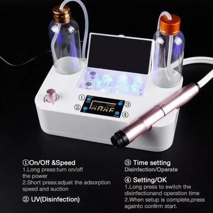 Mieauty Oxygen Hydrofacial Machine Facial Cleaning Vacuum Suction Hydro Dermabrasion Machine for Face Skin Care & 3 in1 Body Slimming Massager for Body fat Burning