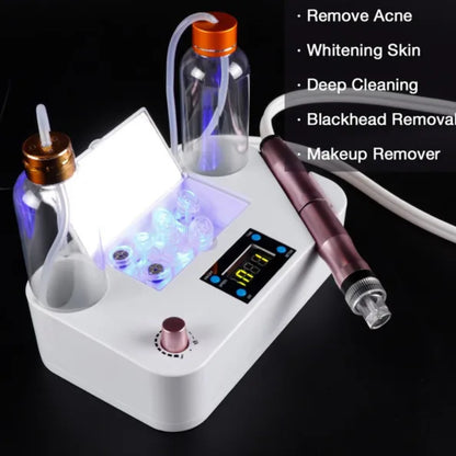 Mieauty Oxygen Hydrofacial Machine Facial Cleaning Vacuum Suction Hydro Dermabrasion Machine for Face Skin Care & 3 in1 Body Slimming Massager for Body fat Burning