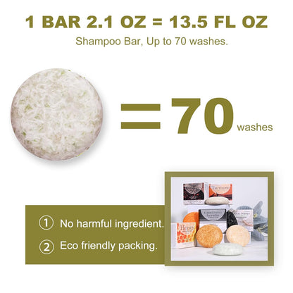 Natural Rice Water Shampoo Bar for Silky Hair Growth, Essence Hair Growth and Darkening Shampoo Soap, Ideal for the Elderly, Children, Women Hair Care
