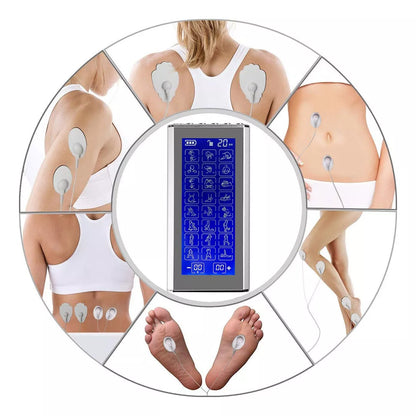 Mieauty TENS Unit Rechargeable Muscle Stimulator EMS Dual Channel with 10 Reusable Electrode Pads 36 Modes for Back Neck Pain Muscle Therapy Pain Management Pulse Massager