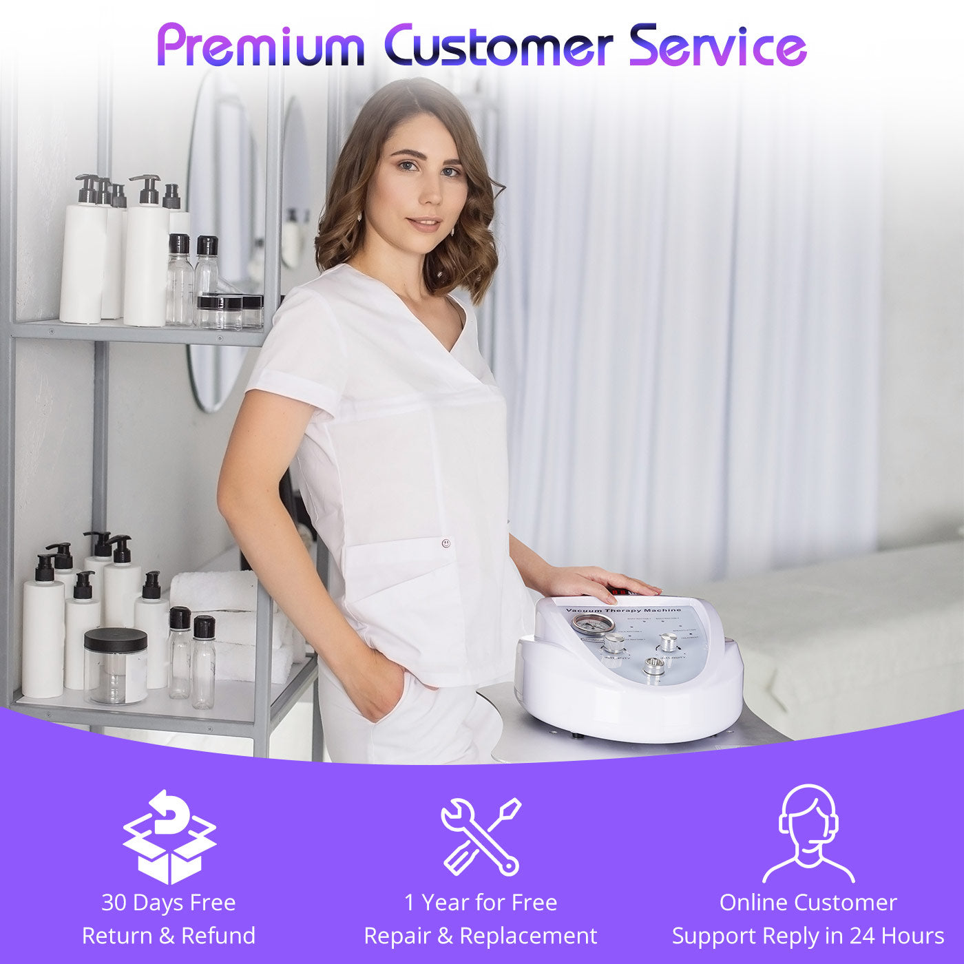 Mieauty Vacuum Cupping Therapy Sets with 30 Cups and 3 Pumps, Adjustable Suction and 6 Modes Vacuum Therapy Machines