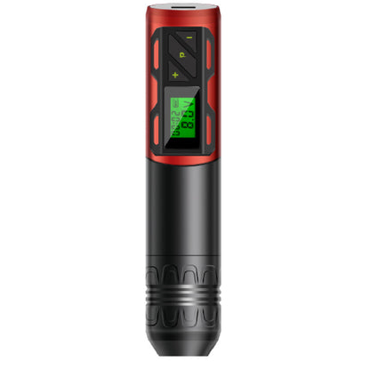 Pro Tättooing Kit, Wireless Tättooed Machine Kit with LED Display, Rechargeable 1800mAh Battery Cordless Rotary Tättooing Pen Set for Artists and Beginners, Red