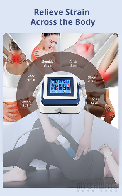 Ouwald Shockwave Therapy Machine With 5 Working Head For Body Pain Relief