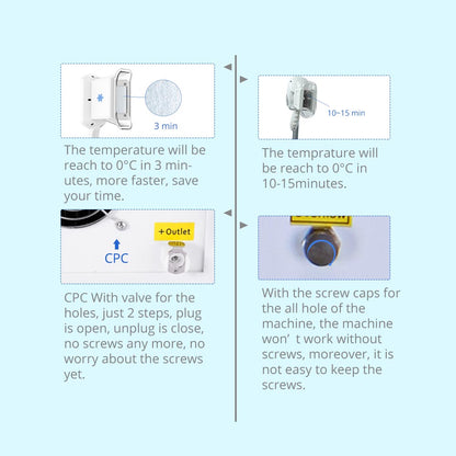 Ouwald Cooling Vacuum Fat Cold Freeze Anti Cellulite Body Shape Slimming Machine Spa