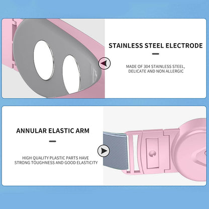 Mieauty Double Chin Reducer Machine, Electric Face Lift Device Beauty Belt, Facial Lifting Machine,Portable Intelligent V-Face Shaping Massager,Pink