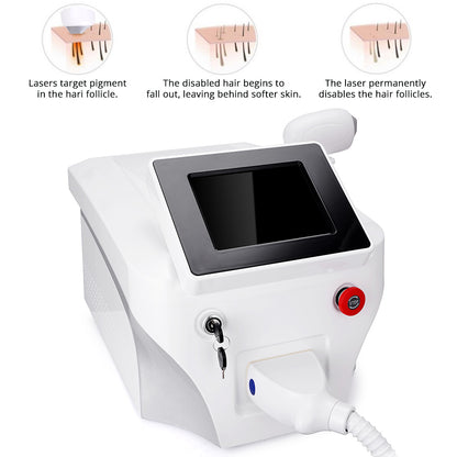 3 In 1 Diode Laser 755nm/808nm/1064nm Permanent Body Hair Removal Beauty Machine